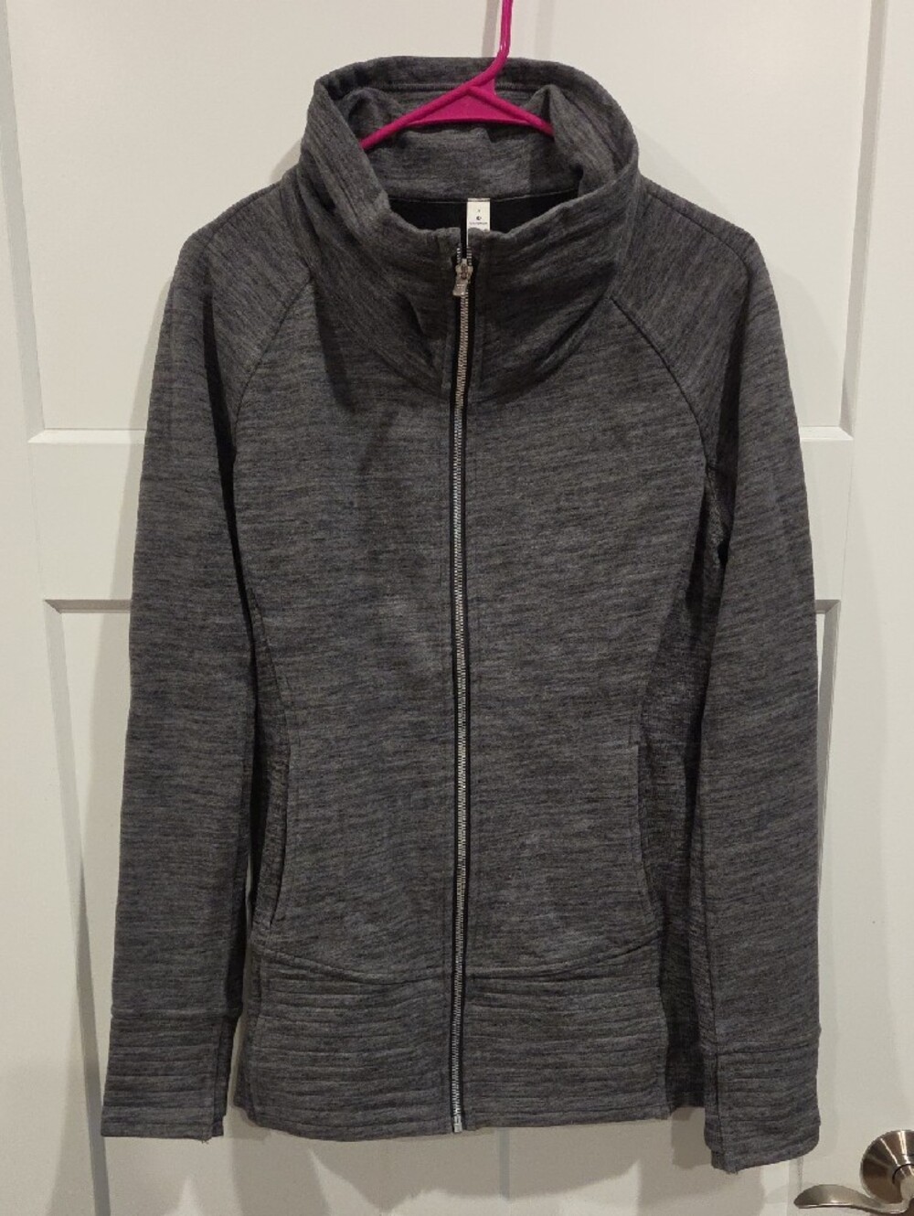 lululemon athletica Heathered Gray Full-Zip Jacket